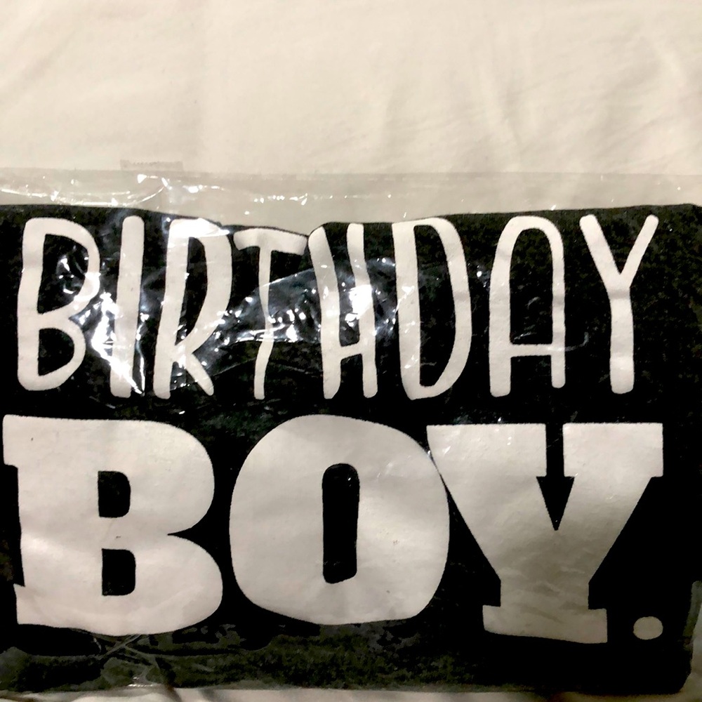 Birthday Boy Graphic T-Shirt - Black &White